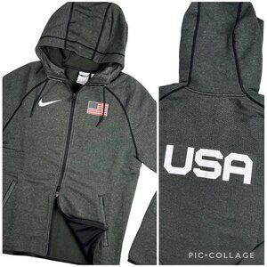 Nike Pro Elite Team USA Travel Jacket Hoodie Men Size XXL 2XL CT4038-001 NEW